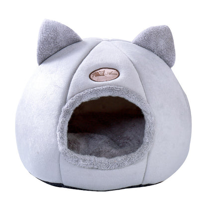 Semi-Enclosed Pet Bed