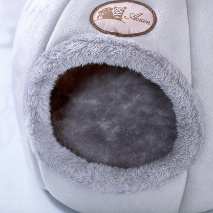 Semi-Enclosed Pet Bed