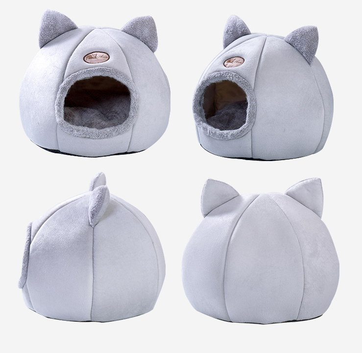 Semi-Enclosed Pet Bed