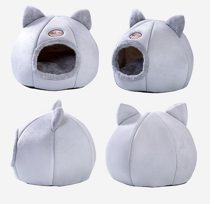 Semi-Enclosed Pet Bed